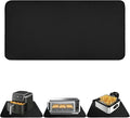 Black Extra Long Heat Resistant Mat 15x35in, Hot Pads for Countertops Under Multiple Appliances, Countertop Protector Mat for Kitchen