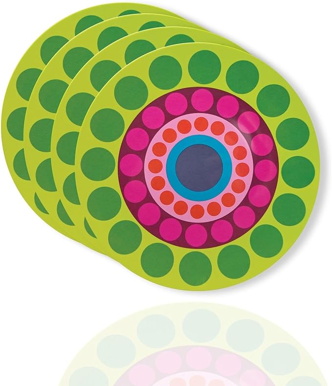 French Bull Plates - 4 Piece Set - 9 inch Melamine Salad Plates Set of 4 - Melamine Dinnerware for Indoor and Outdoor - Dial…