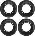 4 PCS 9 Inch Black Lazy Susan Turntable Bearing Plate, Easy Installation, Solid Metal Construction, for Home and Industrial