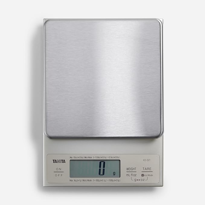 TANITA 3 Kg KD-321 Digital Kitchen Scale, Silver