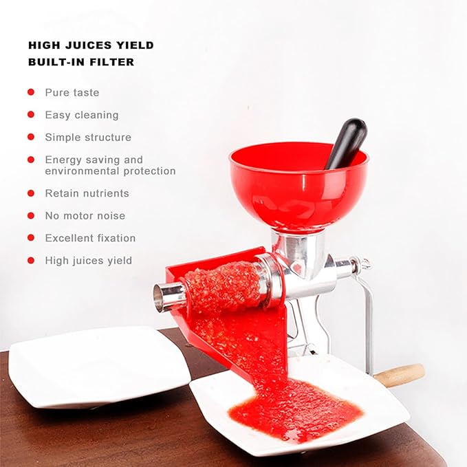 Tomato Juicer, Aluminum Alloy Manual Juicer, Fruit Squeezer for Fruit Lemon Orange Vegetables Kitchen Tool