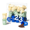 Saturnbird Super Instant Coffee Pods, Specialty Cold Brew Freeze-dried Coffee, No.1-3 Light/Medium Roast, 100% Arabica, Brew with Hot/Cold Water or Milk, 24 Single-Serve Packets