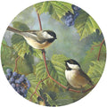 Andreas Silicone Chickadee & Grapes 8" Non-Slip Trivet/Pot Holder – Cotton Fabric Encapsulated in Silicone – Heat Resistant to 600°F – Flexible, Dishwasher Safe – Made in The USA, TR-HB2333