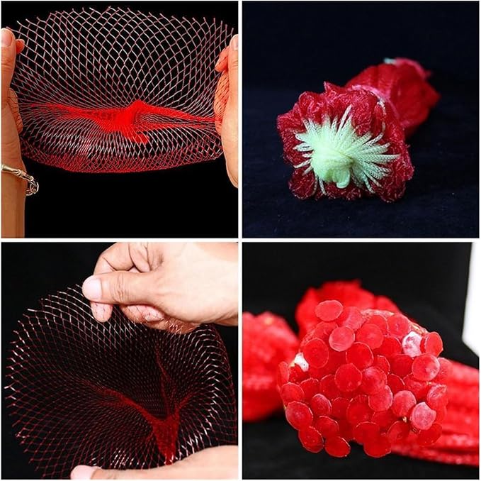 100PCS Hanging Watermelon Mesh Bag Reusable Fruit Storage Mesh Bag for Vegetables Fruit Protection Bags(60cm)