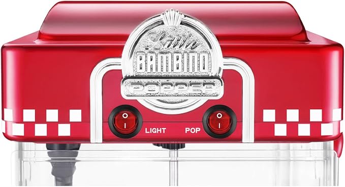 Great Northern Popcorn Company 83-DT5621 Northern Company Red GNP Little Bambino 2-1/2 Ounce Retro Style Popcorn Popper Machine, 2.5 Ounce