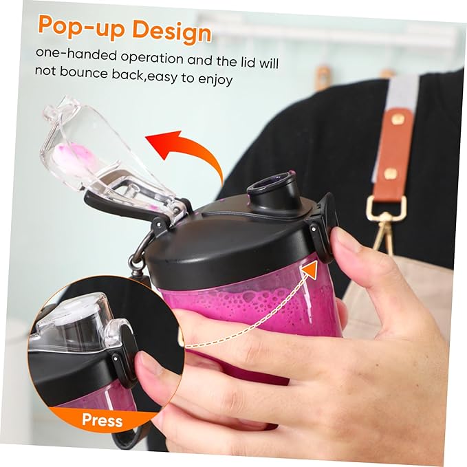 Portable Cordless Juicer Fruit Mixing Bottle for Fresh Juice Lightweight Design for Travel Home Use Easy Stylish Look