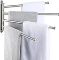 KES Bathroom Towel Rack 15.5-Inch, Swivel Towel Bar 4-Arm, Swing Out Towel Bar Wall Mounted, SUS304 Stainless Steel Brushed Finish, A2103S4L40-2