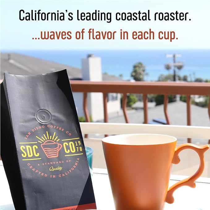 San Diego Coffee South American Blend, Medium Roast, Whole Bean Coffee, 16-Ounce Bags (Pack of 2) Café en grano tostado