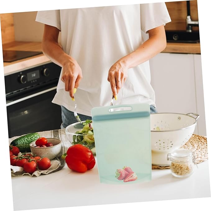 Freezer Bag Food Storage Pouch with Sealing Design Reusable and Portable for Fridge Organization for Meal Prep and Food Preservation