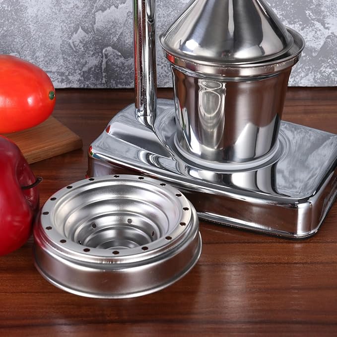 DECHOUS Manual Juice Extractor Machine Fruit and Vegetable Squeezer Stainless Steel Easy Cleaning No Power
