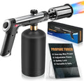 Propane Torch Gun, High-Heat Blow Torch with One-Touch Max Fire & Safety Lock, Adjustable Cooking Torch for Sous Vide, BBQ Grilling, Charcoal, Fireplace, DIY Projects (Tank Not Included)