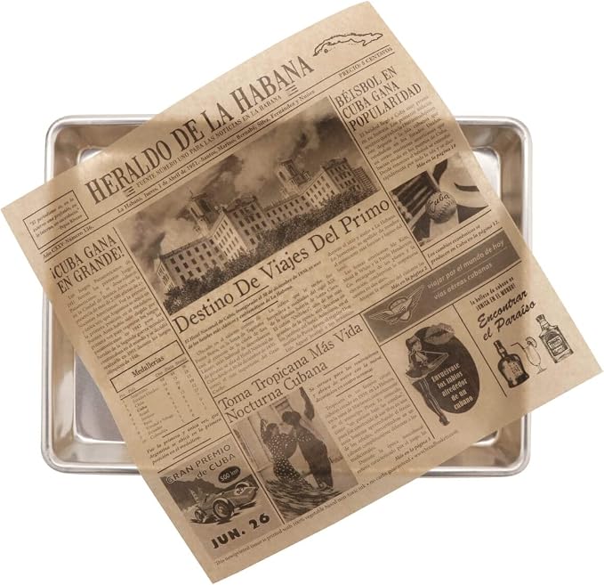 G.E.T. 4-TE1050 12" x 12" Brown Food-Safe Cuban Newsprint Liner (Pack of 1000)