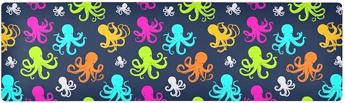 Colorful Simple Octopuses Trivet Table Runner Heat Resistant 230F for Hot Dishes Pots Plates Kitchen Dining Table Protector Decorative 39.37x 11.8