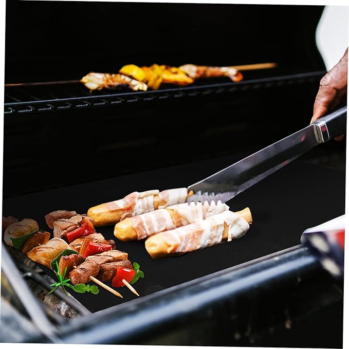 Zerodeko 9pcs Reusable Non-stick Oven Liners and Baking Mats Heavy Duty Cooking for Oven Grill Mats