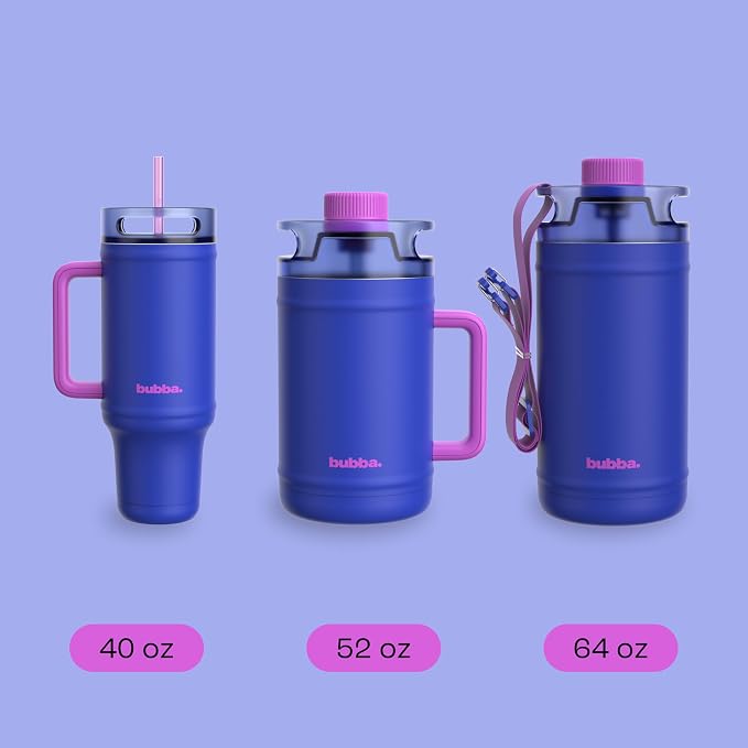 bubba 52 oz Insulated Stainless Steel Water Keg - Large Reusable Water Bottle Drinking Jug - Insulated Keg for Everyday Hydration, Lead-Free and BPA-Free, Ocean Energy