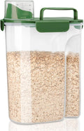 Komzon Rice Container, Airtight Rice Storage Container 10lb, Cereal Containers Storage, BPA Free Food Dispenser with Pouring Spout Handle for Flour Pasta Grain, Pet Dog Cat Bird Food Storage Container