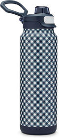 ZULU Powerfill Pro 32oz Stainless Steel Water Bottle - Checkmate Navy