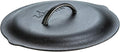 Lodge 12 Inch Cast Iron Lid. Classic 12-Inch Cast Iron Cover Lid with Handle and Interior Basting Tips.