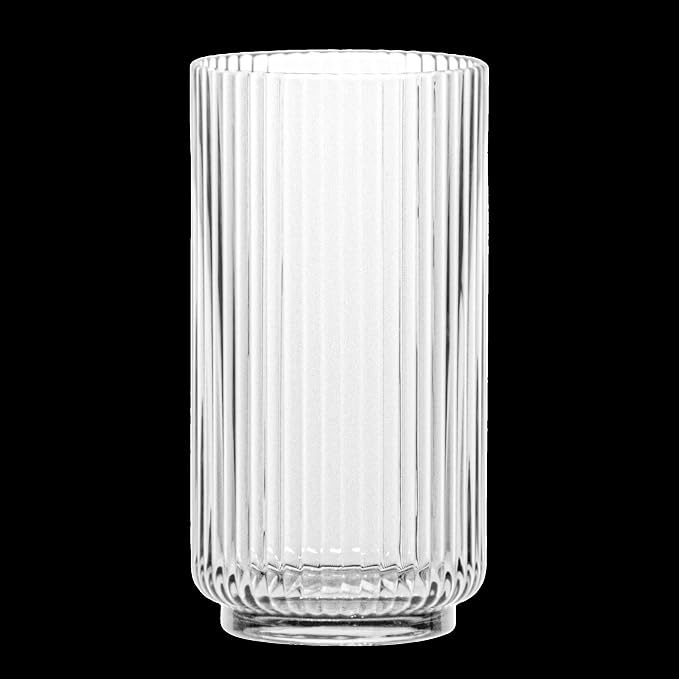 Mesa 22 oz Durable Acrylic Jumbo Drinking Glasses, Shatter-Resistant and Dishwasher-Safe Indoor/Outdoor Drinkware, Ideal for Water, Iced Tea, Juice, and Cocktails - Clear - Set of 6