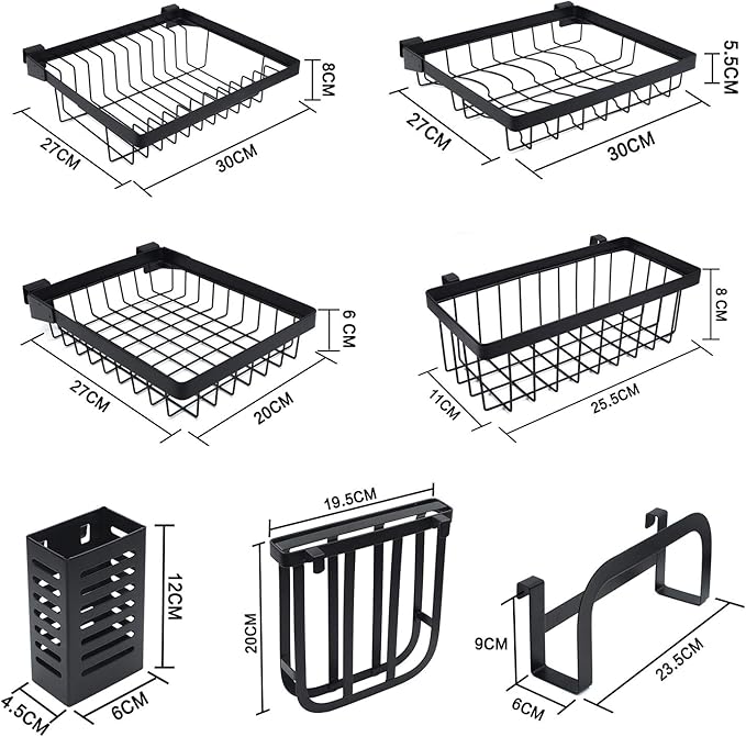 XKMT- 2-Tier 33" Stainless Steel Over The Sink Dish Drying Rack Storage Kitchen Supplies Cutlery Organizer Utensils Shelf Holder [P/N:ET-DISHRACK002]
