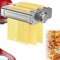 All Stainless Steel Pasta Maker Attachment 3 in 1 for KitchenAid Stand Mixer Included Pasta Sheet Roller, Spaghetti Cutter, Fettuccine Cutter Maker Accessories with 8 Thickness Settings by Fedowal