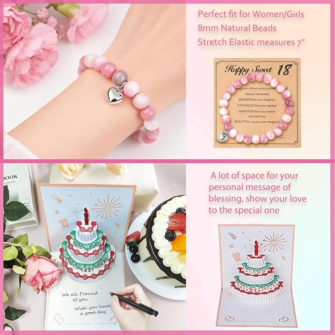 18th Birthday Gifts For Girls, 18 Year Old Girl Birthday Gifts, Happy 18th Birthday Basket Gifts Box for Best Friends Female Daughter Sister Her Girlfriend Coworker Bestie Women Birthday Unique