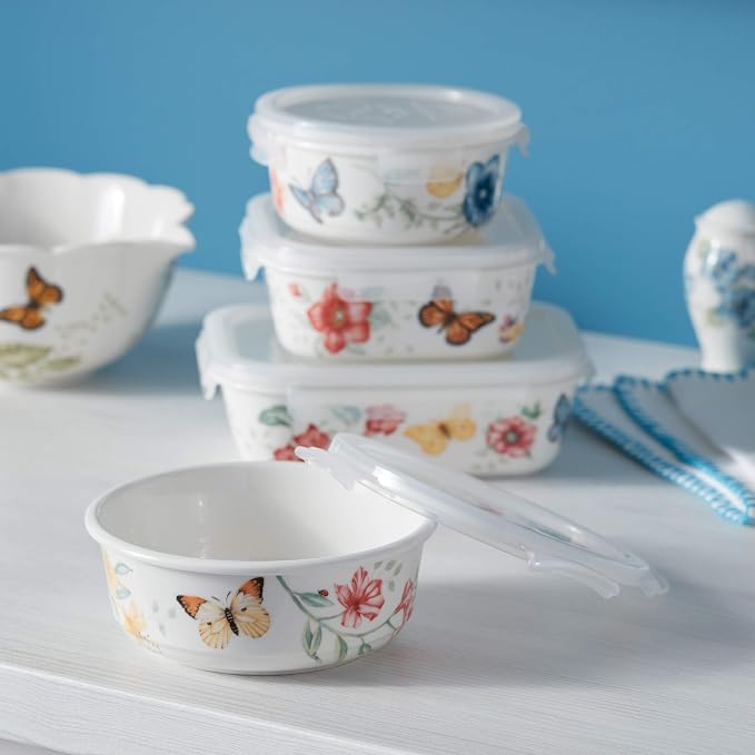 Lenox Butterfly Meadow Round Serve and Store, Large (Pack of 2)