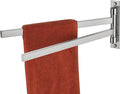 KOKOSIRI Hand Towel Holder Rack Swivel Bathroom Towel Bars Swing Out Rails for Bath Kitchen Brushed Nickel Stainless Steel B5007BR-A2