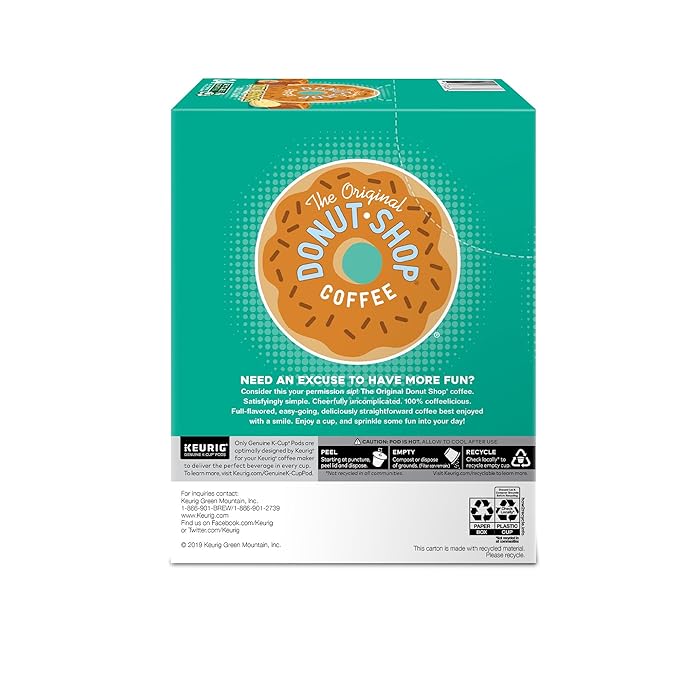 The Original Donut Shop Duos Nutty + Caramel Keurig Single-Serve K-Cup Pods,Medium Roast Coffee,24 Count (Pack of 8)