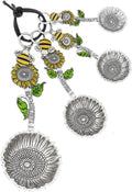 Ganz Bumble Bee Measuring Spoons, Zinc, 5.25 Inches Length, Silver, Set of 4