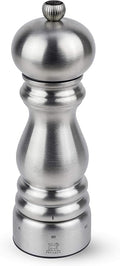 Peugeot - Paris Chef u'Select Manual Pepper Mill 7"/18cm - Adjustable Grinder - Stainless Steel