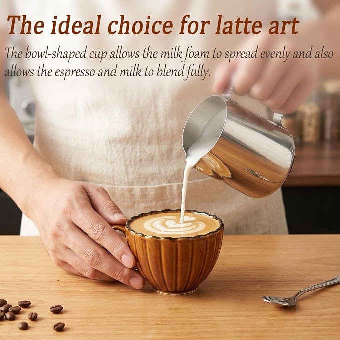 7.4 oz Ceramic Coffee Mug, Reactive Glaze Mug, Suitable for Latte, Coffee, Tea, Soup, Ideal for Office and Home Use, Dishwasher and Microwave Safe, 4-Pack Brown.