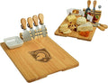 Picnic at Ascot NCAA Army Academy Officially Licensed Black Knights Bamboo Cheese/Charcuterie Board with Ceramic Bowl, Knife Set & cheese Markers