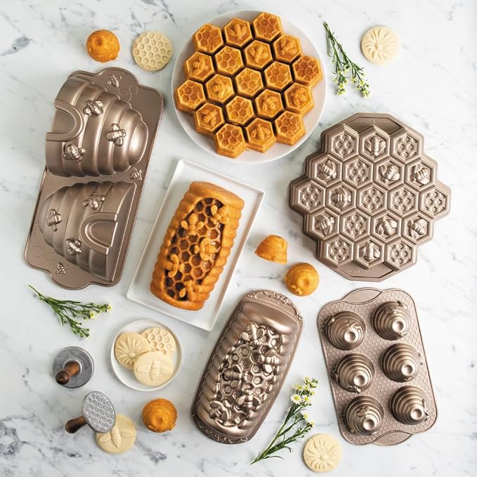 Nordic Ware Beehive Cakelet, 3 Cup Capacity, Toffee