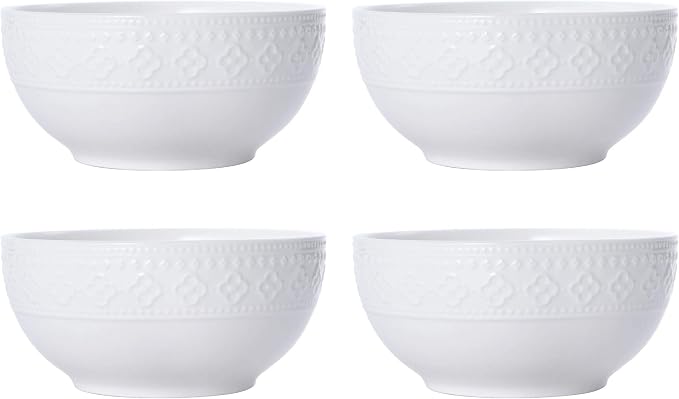 Pfaltzgraff Haisley 12-Piece Dinnerware Set, White