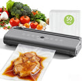 HOTSPIRE Food Vacuum Sealer Machine, Powerful & Continuous Vacuum Sealing for Kitchen Storage & Meal Prep, Wet & Dry Food Sealing, Detachable Upper & Lower Design for Easy Cleaning, Includes 50 Bags