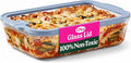 Non-Toxic Glass Baking Dish with GLASS LID, Deep Casserole Dish, Borosilicate Glass 9x13 baking pan Airtight Glass Food Container, Oven, Freezer and Microwave Safe, PLASTIC FREE