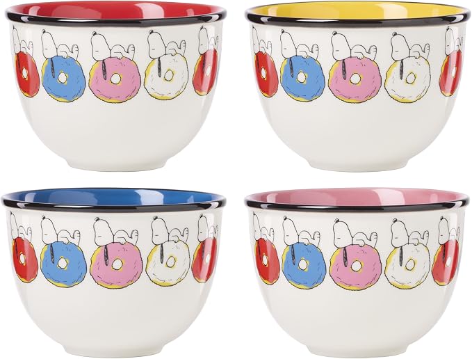 Lenox 897576 Chef Snoopy Dessert Bowls, Set Of 4