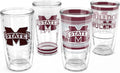 Tervis Mississippi State Bulldogs - Assorted Made in USA Double Walled Insulated Tumbler Travel Cup Keeps Drinks Cold & Hot, 16oz 4pk, Classic