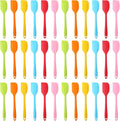 Mini Silicone Spatula - 36Pcs Mini Spatulas for Kitchen Use, 8.3 Inch Small Heat-Resistant Silicone Scrapers, Multicolor Non-Stick Flexible Baking Tools (6 Colors)