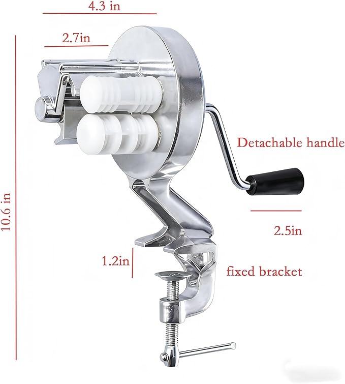 Manual Cavatelli Pasta Maker, Heavy-Duty Aluminum, Easy Operation, Non-Stick, Compact for Home Kitchen Gnocchi