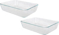 Pyrex Simply Store 7210 3-Cup Rectangle Clear Glass Container (2-Pack) - Made in the USA