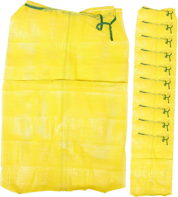 50pcs Reusable Produce Bags Mesh Storage Bags for Potatoes Onions Breathable and Washable Drawstring Mesh