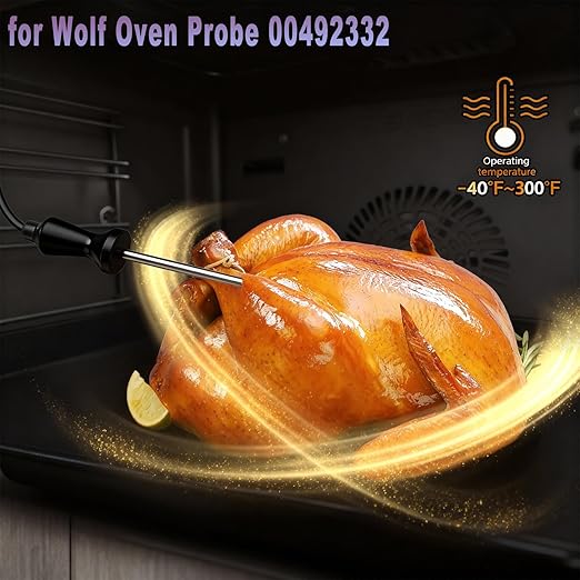 for Wolf Oven Probe 00492332 Wolf Oven Temperature Probe Replacement 00755060 92332 AP3775647 AP3194240