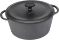 GoodCook Pre-Seasoned Cast Iron Dutch Oven, 5-Quart, Black