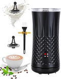 Milk Frother, Electric Milk Frother and Steamer, 4-in-1 Frother for Coffee, Auto Hot and Cold Foam Maker, Milk Warmer with Temperature Control, for Latte, Cappuccinos, Macchiato,Silent Operation,Black