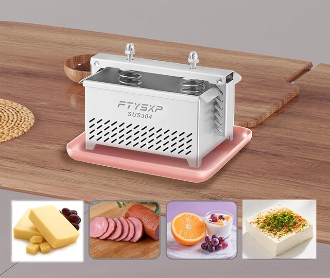 Tofu Press -304 Stainless Steel Cheese Press, Paneer Make and Vegetarian Tofu Press, Heavy Pressure Adjustable,BPA Free, Dishwasher Safe for tofu Maker and ham Press,Meat pressing (6.3*4.7*4.8 in)