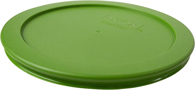 Pyrex 7201 4-Cup Glass Bowl and 7201-PC Lawn Green Lid (4-Pack) - Made in USA