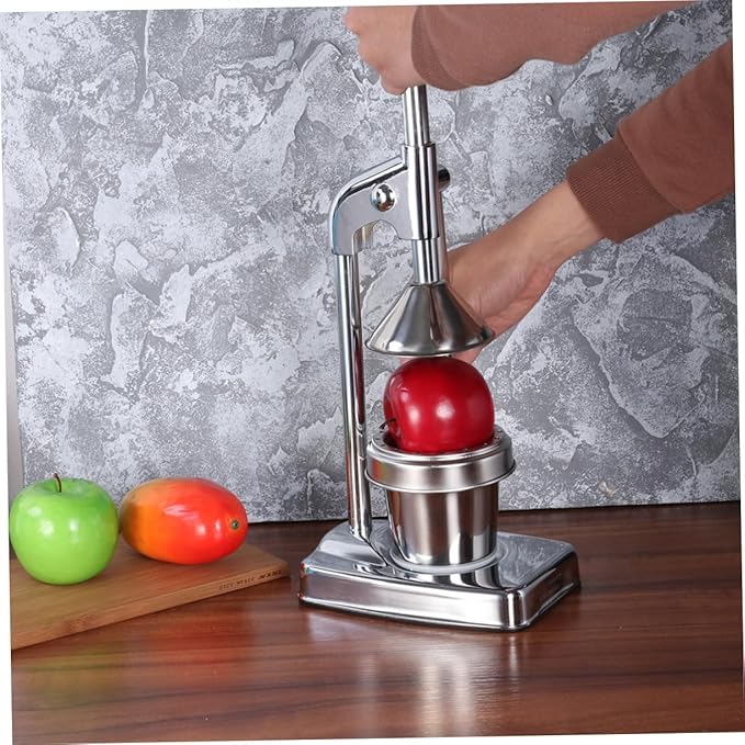 COLLBATH Stainless Steel Manual Citrus Juicer Extractor Hand Press Fruit Machine for Effortless Juice Extraction Easy to Clean for Oranges Lemons and More