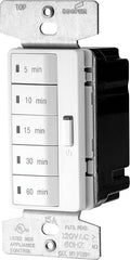 Eaton PT18M-W-K 1800-Watt 15-Amp 125-Volt 5-Button Minute Timer with Auto- Off Without Wallplate, White